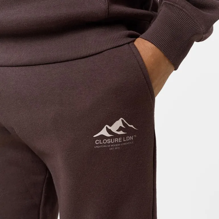 Herre bjerg silhuet træningsdragt Brun/Stone