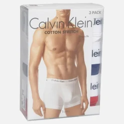 Herre bomuld stretch tre boxer pak underbukser Hvid/​Rød