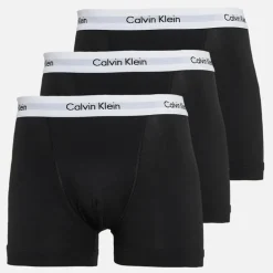 Herre Bomuld Stretch Tre Pak Boxer Trusser Sort/Sort/Sort