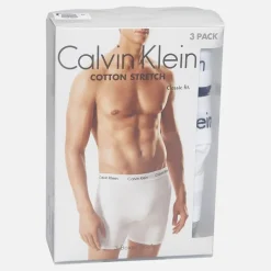 Herre bomuld stretch tre pak bokser trusser Sort/​Grey Heather/​Hvid