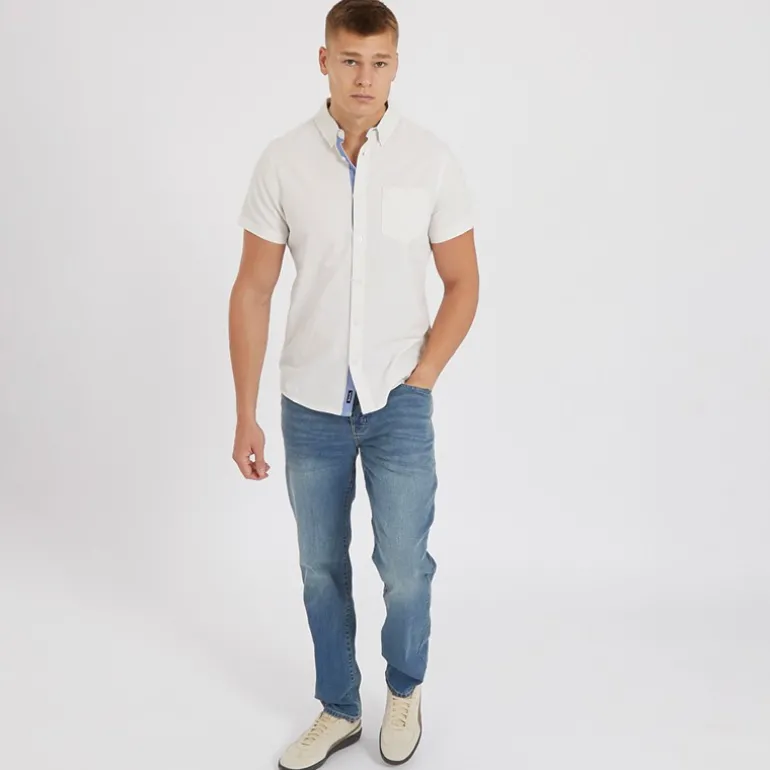 Herre Bowdon Skjorter med korte ærmer beige