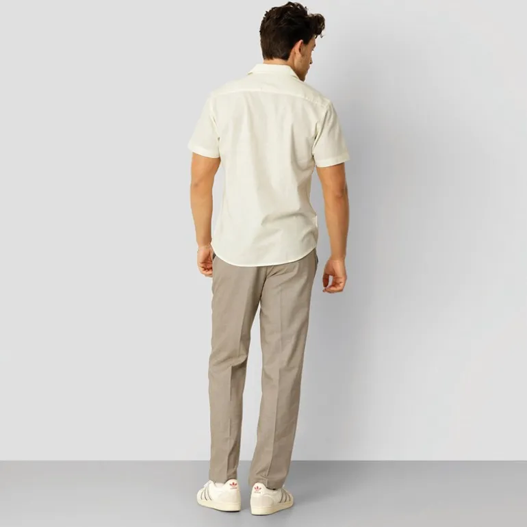 Herre Bowling Skjorter med korte ærmer beige