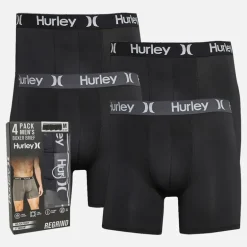 Herre Boxer-Shorts 4-pak Sort