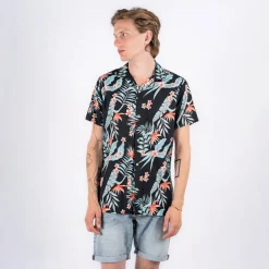 Herre Boz Skjorter med korte ærmer Sort