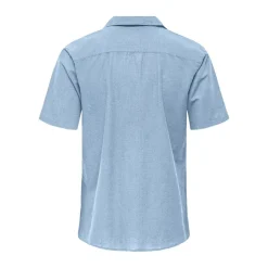 Herre Caiden Skjorter med korte ærmer Blå
