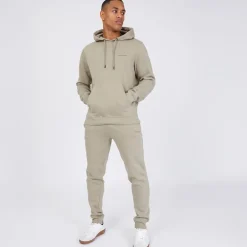 Herre Chelmere Hoodie og Joggers Sæt Mørk Sten