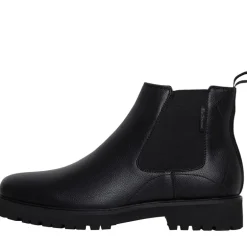 Herre Chelsea Støvler Sort Korn/Sort Sål