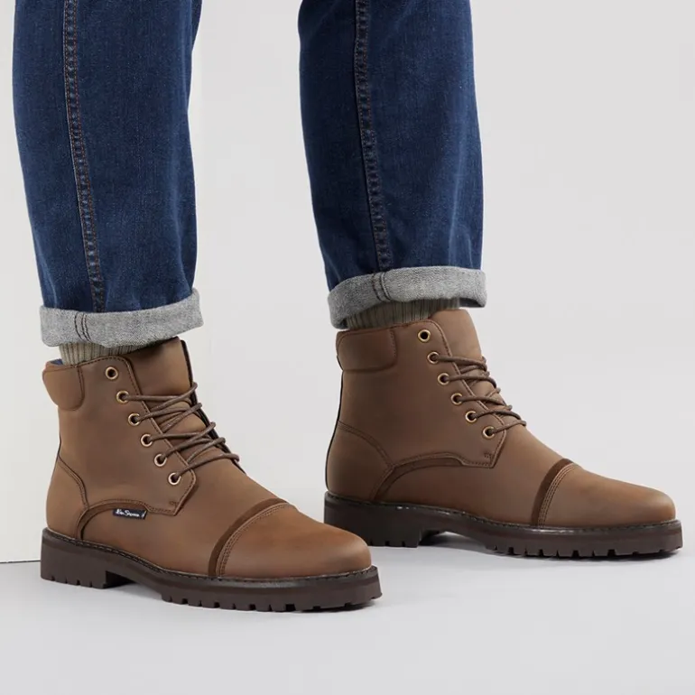 Herre Chesterley Støvler Med Tåkappe Brun