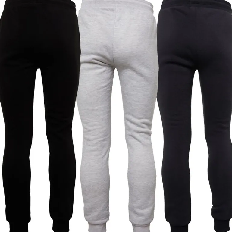 Herre Clinton 3-pak Joggingbukser Sort/Grå/Blå