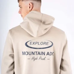 Herre Colin Print Hættetrøje Bright Sand