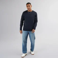 Herre Crew Neck Sweatshirt Blå