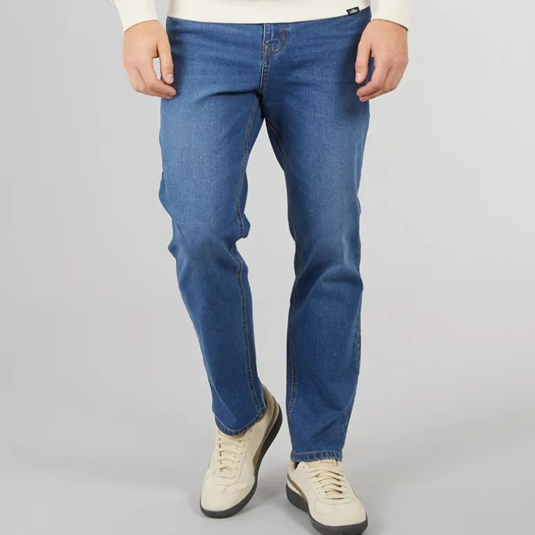 Herre Dalesman Afslappet Pasform Jeans Mellem Vask