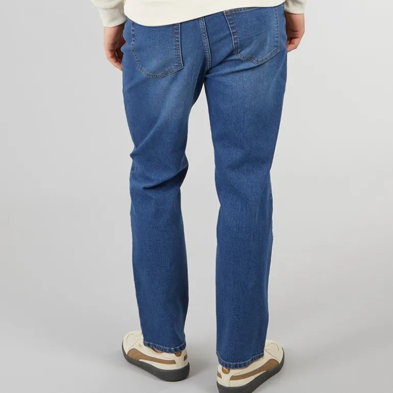 Herre Dalesman Afslappet Pasform Jeans Mellem Vask