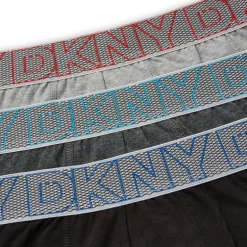 Herre Dansville Tre Pak Længere Boxer Trunks Sort/​Charcoal/​Grey Marl