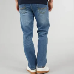 Herre Detendu Afslappet Pasform Jeans Mellem Vask