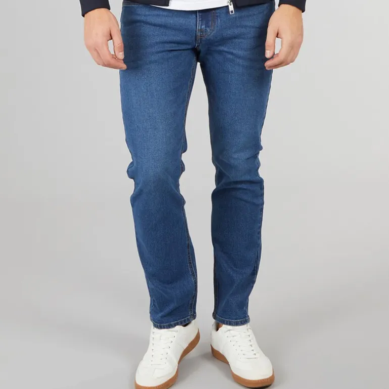 Herre Draker Straight Jeans Mellem Vask