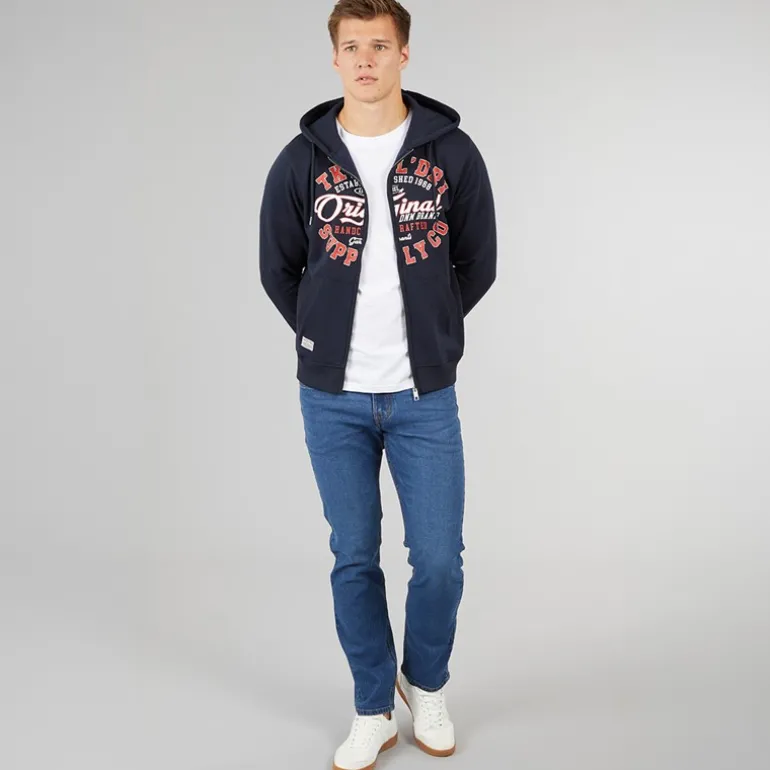 Herre Draker Straight Jeans Mellem Vask