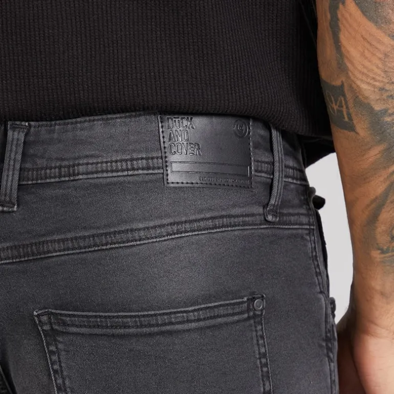 Herre Duck And Cover Maylead Slim Jeans Sort