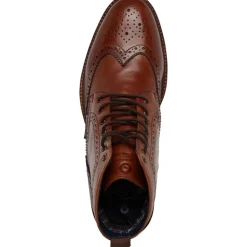 Herre Duke Læder Brogue Støvler Brun