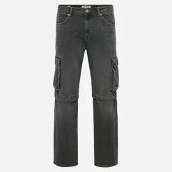 Herre Edge Lige Jeans Dark Grey Denim