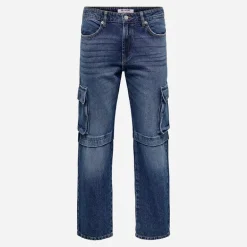 Herre Edge Lige Jeans Dark Blue Denim