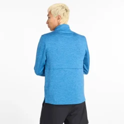 Herre Essential Heat Grid 1/​2 Zip Løbeoverdel Heron Blå