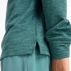 Herre Essential Heat Grid 1 /​ 2 Zip Løbe Top New Spruce