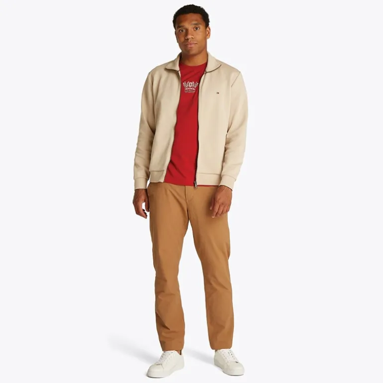 Herre Essential Intechno Sweatshirt med lynlås Sandeltræ