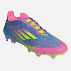 Herre F50 Elite Celestial Victory Pack SG Blød Jord Fodboldstøvler Blue Fusion/Lucid Lemon/Lucid Pink
