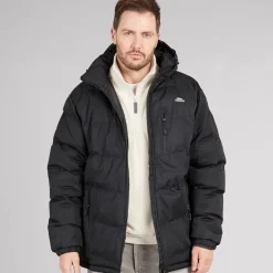 Herre Farsley Vandtæt Foret Jakke Sort