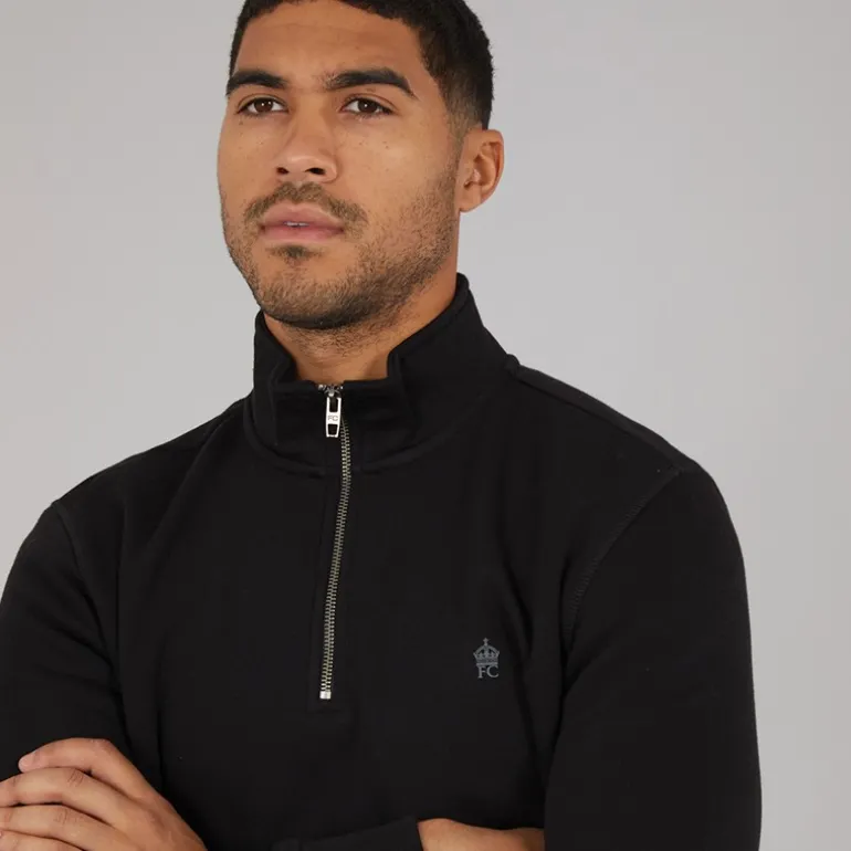 Herre FC 1 / 2 Zip Træningsdragt Sort