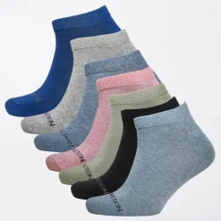 Herre FC Seven Pack Træningssokker Multi 52 Sort/​Lyseblå Melange/​Salvie/​Pink Melange/​Lysegrå Melange/​Lyseblå Melange/​Lys Blå