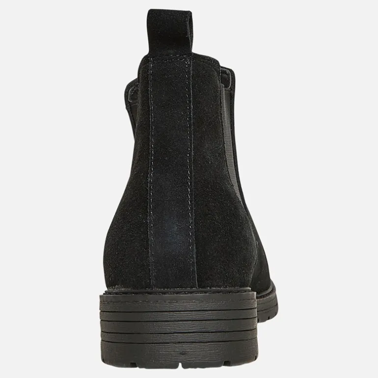 Herre FC Suede Chelsea Støvler med Knopper Sort Suede