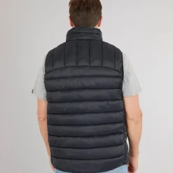 Herre Fergal Micro Polstret Vest Sort