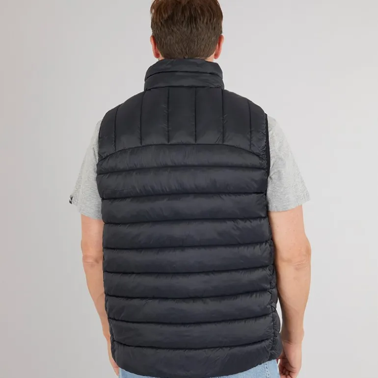 Herre Fergal Micro Polstret Vest Sort