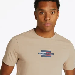 Herre Flag Box T-Shirt Sandalwood