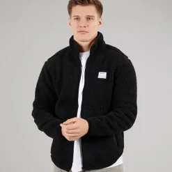 Herre Fleece Jakke Sort
