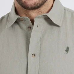 Herre Fort Worth Skjorter med korte ærmer kakigrøn