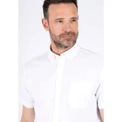 Herre Frey Kortærmet Skjorte Optisk Hvid