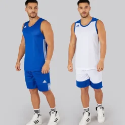 Herre 3G Speed Reversible Basketball Shorts Collegiate Royal/Hvid