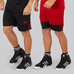 Herre 3G Speed Reversible Basketball Shorts Sort/Power Red