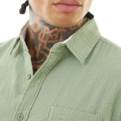 Herre Gilles Skjorter med korte ærmer Grøn