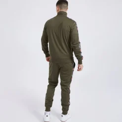 Herre Giraldo Tapede Poly Tracksuit Khaki