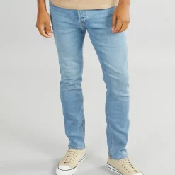 Herre Glenn 334 Slim Fit Jeans Blå Denim