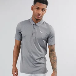 Herre Golf Icon Heather 2.0 Left Chest Kortærmet poloer Grå