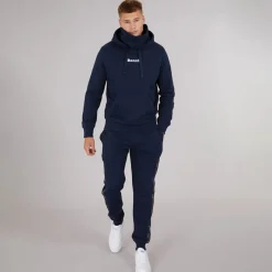 Herre Guttell Træningssæt med Branded Tape Detalje Blå