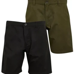 Herre Hansen To-pak Chino Shorts Sort/​Khaki