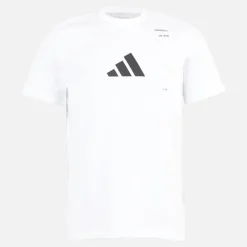 Herre Håndbold Grafisk T-shirt Hvid