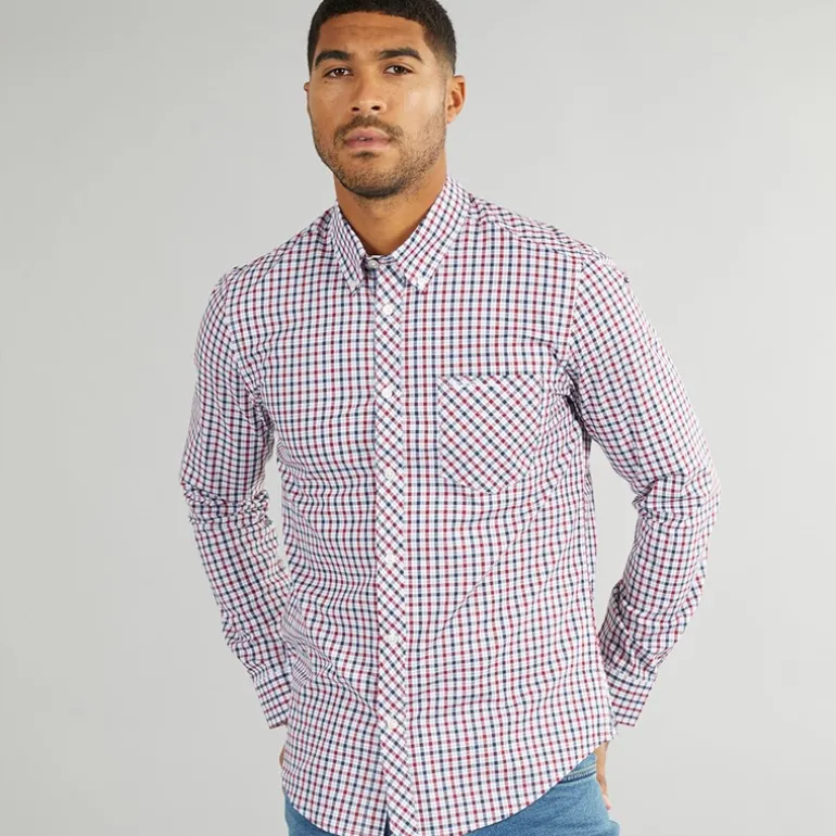 Herre House Langærmet shirts Flerfarvet