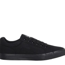 Herre Huseby Canvas Pumps Sort Mono